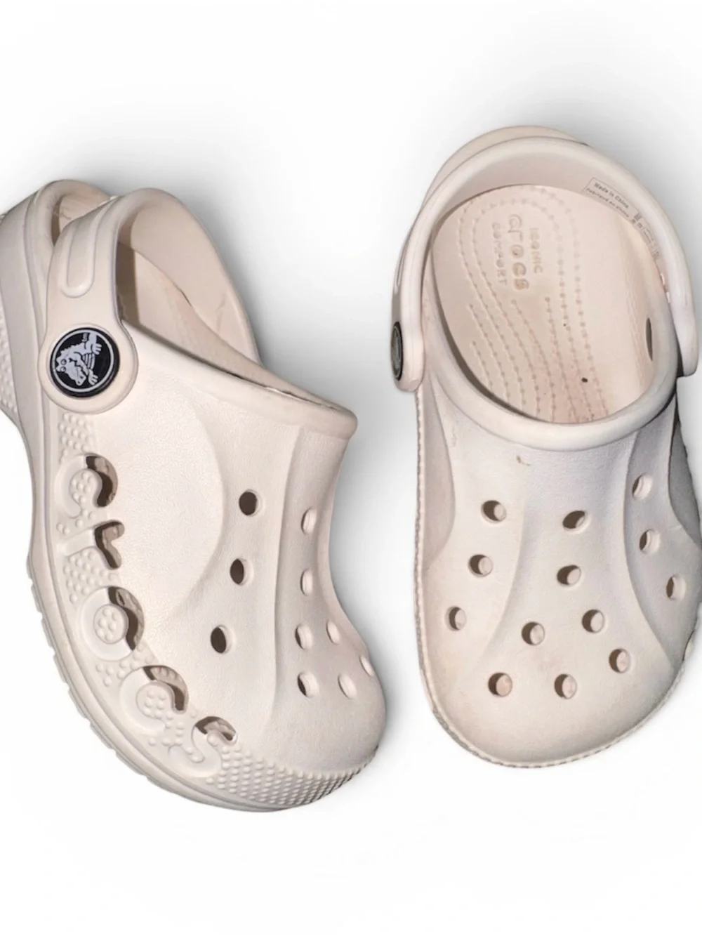 CROCS Kids Classic Clog in Off-White